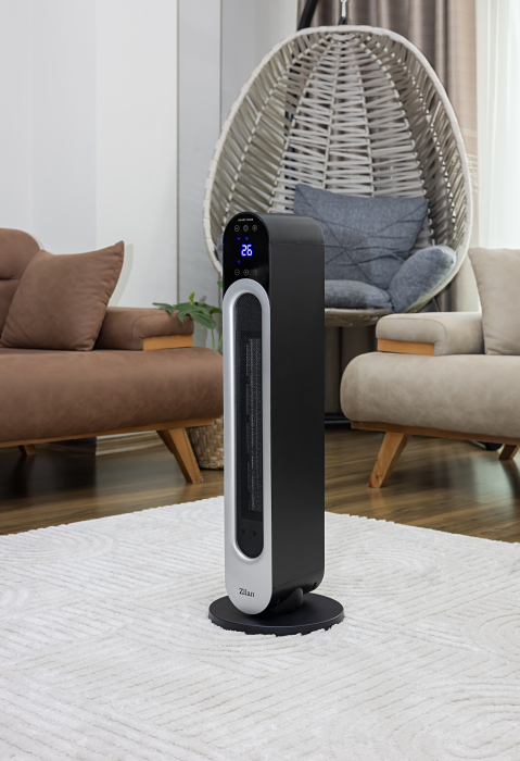 Aeroterma turn Zilan ZLN5657 Negru, 2200W, protectie la supraincalzire, 3 trepte de viteza [7]