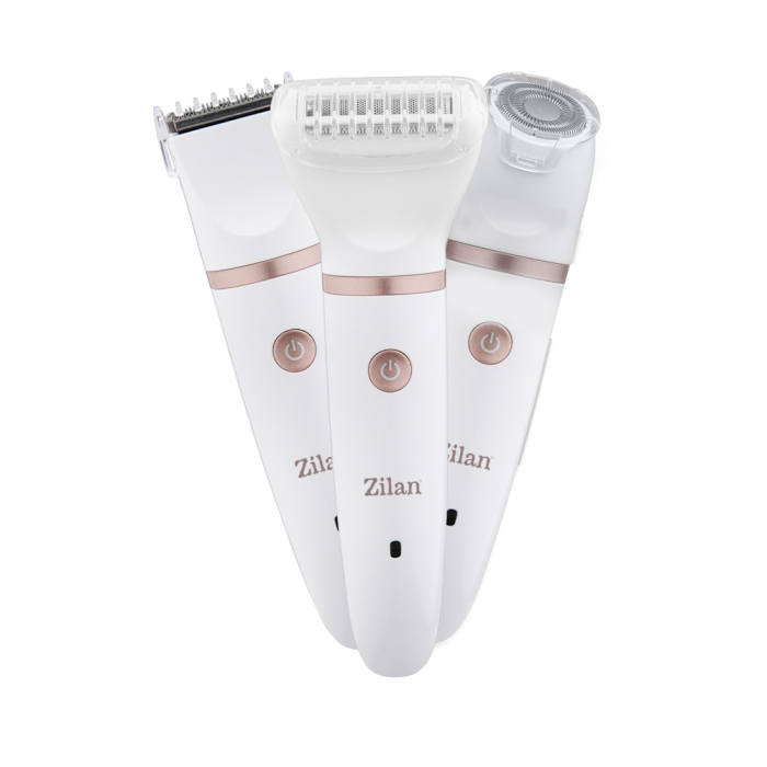 Aparat de epilat Zilan ZLN8740 Alb, 3 capete de epilare, 3 nivele de taiere, perie pentru curatare [14]
