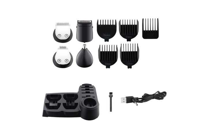 Aparat de tuns 10 in 1 Zilan ZLN5919 Uranus, Capete detasabile, Pentru toate zonele corpului, afisaj LED [4]