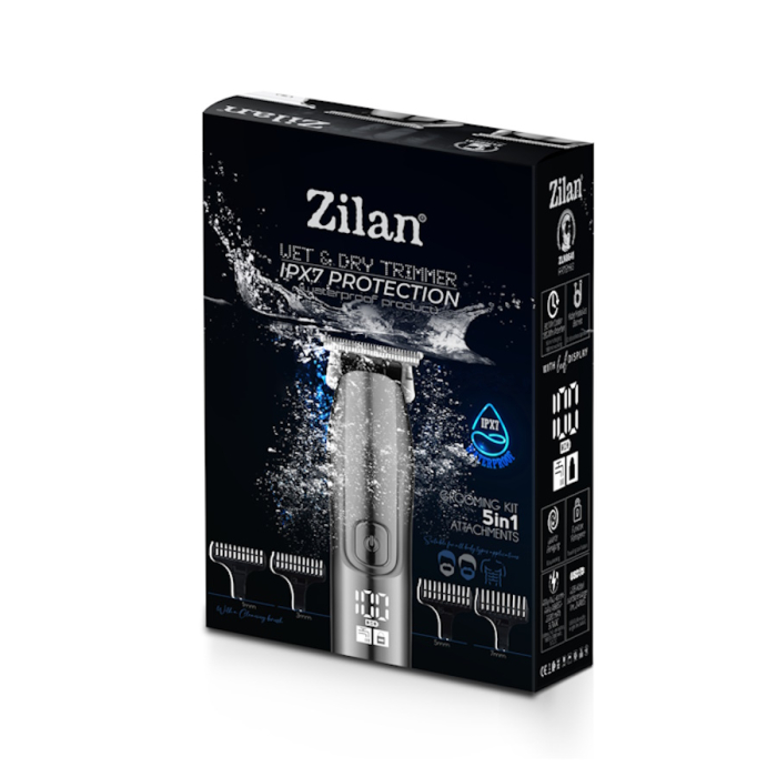Aparat de tuns 5 in 1 Zilan ZLN8641 cu 5 dimensiuni de taiere, trimmer,rezistent la apa IPX7 [6]