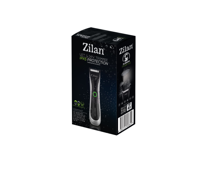 Aparat de tuns Trimmer Zilan ZLN8849 Priapos, Indicator LED cu 2 culori, Otel inoxidabil, Protectie IPx5, Incarcare rapida [5]