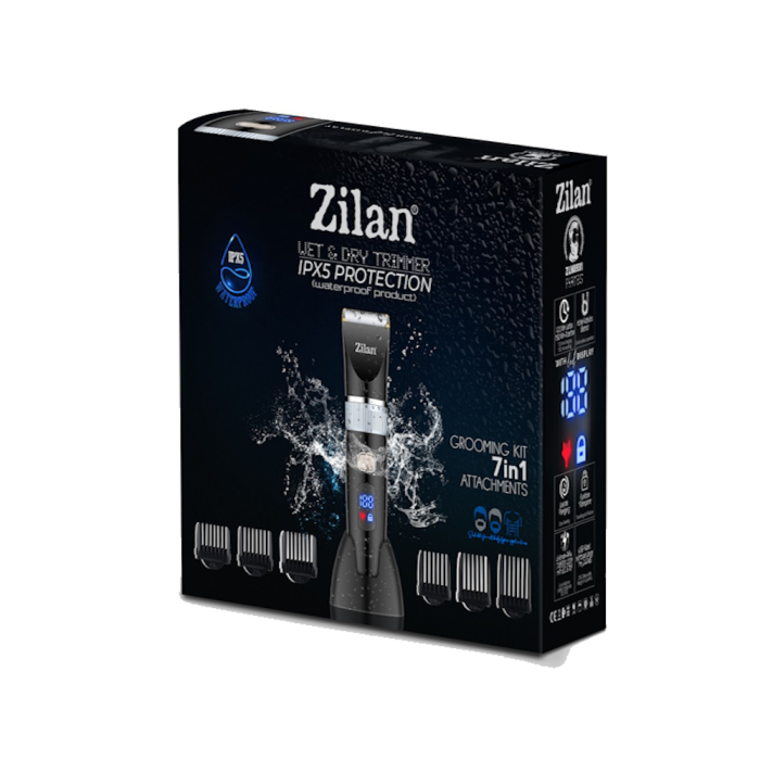 Aparat de tuns Zilan ZLN8931 7 in 1, rezistent la apa, dimensiune de taiare reglabila [11]