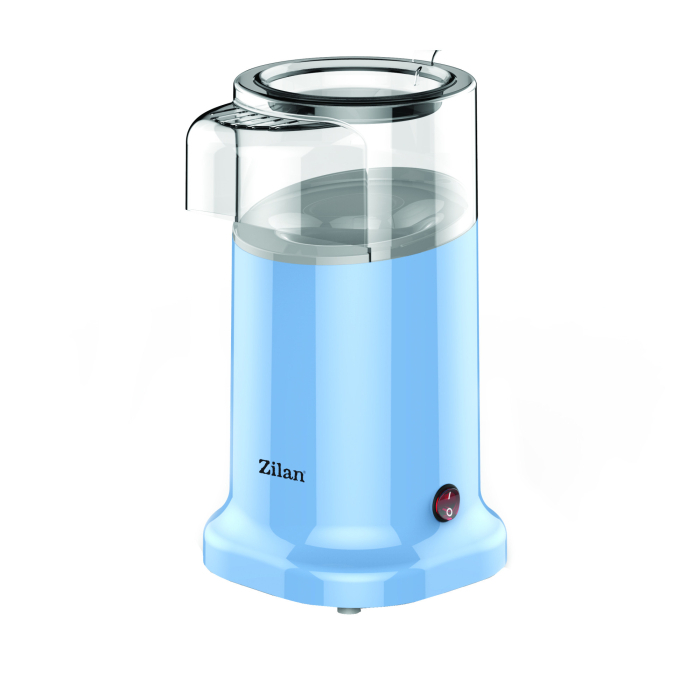 Aparat Pentru Popcorn Zilan ZLN3147, Putere 1200W, sistem cu jet de aer cald, Bleu [1]