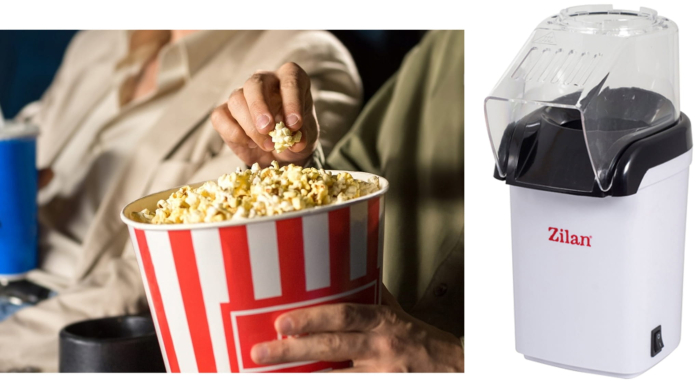 Aparat Pentru Popcorn Zilan ZLN8044,Alb Putere 1200W, sistem cu jet de aer cald, [5]
