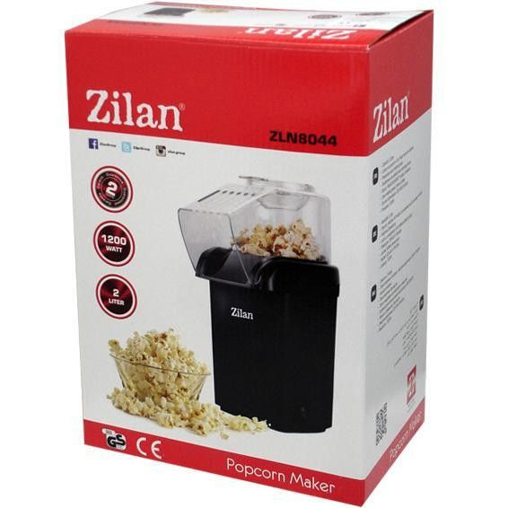 Aparat Pentru Popcorn Zilan ZLN8045,Negru Putere 1200W, sistem cu jet de aer cald, [3]