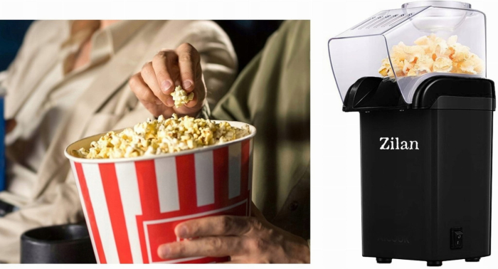 Aparat Pentru Popcorn Zilan ZLN8045,Negru Putere 1200W, sistem cu jet de aer cald, [7]