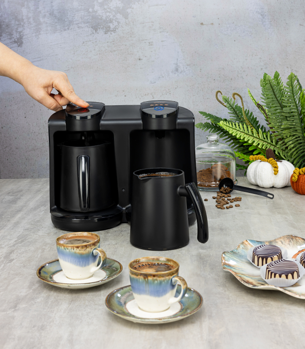 Aparat pentru preparat cafea turceasca dublu Zilan ZLN1291 Negru, Putere 400-400W, Capacitate 250-250ml [3]