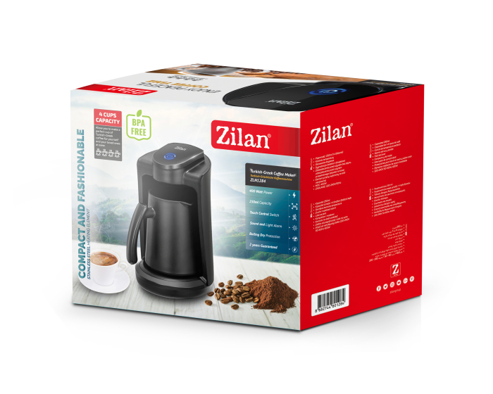 Aparat pentru preparat cafea turceasca Zilan ZLN1284 Negru, Putere 400W, Capacitate 250ml [10]