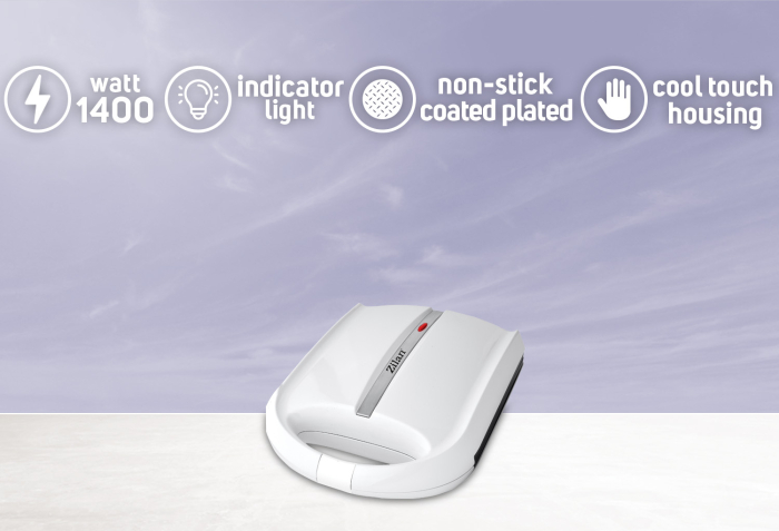 Aparat pentru preparat nuci Zilan ZLN2809 ALB, 24 jumatati sau 12 nuci intregi, 1600W, indicator luminos, Placi Neaderente [3]