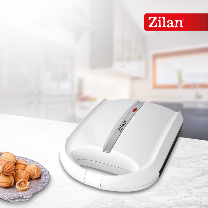 Aparat pentru preparat nuci Zilan ZLN2809 ALB, 24 jumatati sau 12 nuci intregi, 1600W, indicator luminos, Placi Neaderente [16]