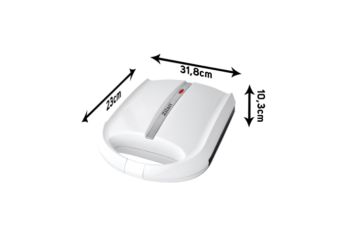 Aparat pentru preparat nuci Zilan ZLN2809 ALB, 24 jumatati sau 12 nuci intregi, 1600W, indicator luminos, Placi Neaderente [5]