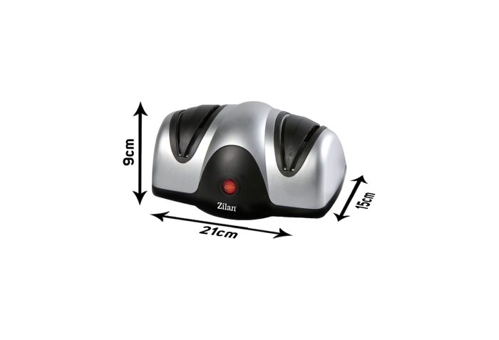 Ascutitor de cutite electric Zilan ZLN2168 Gri, cu doua nivele de ascutire, 40W, usor de curatat [7]