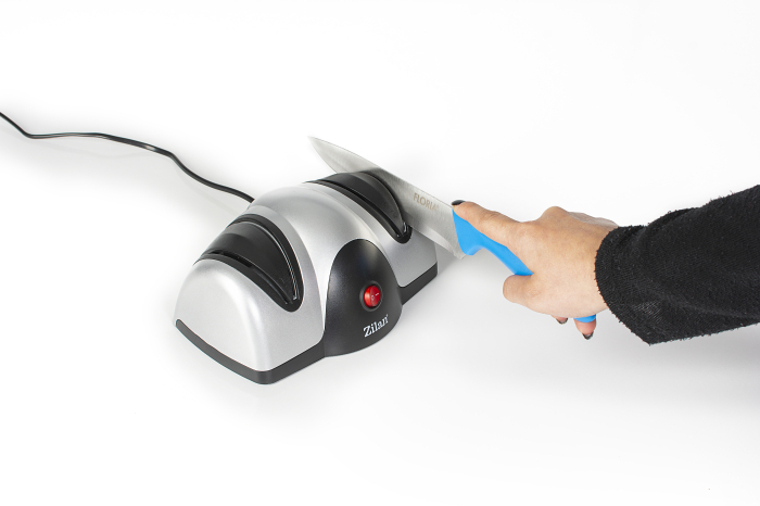 Ascutitor de cutite electric Zilan ZLN2168 Gri, cu doua nivele de ascutire, 40W, usor de curatat [19]