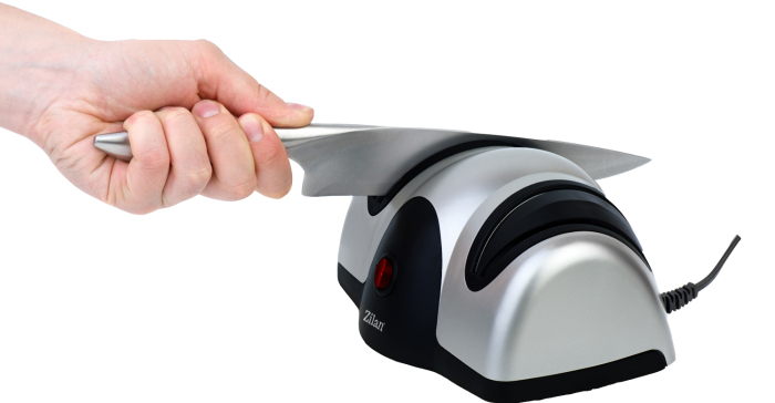 Ascutitor de cutite electric Zilan ZLN2168 Gri, cu doua nivele de ascutire, 40W, usor de curatat [5]