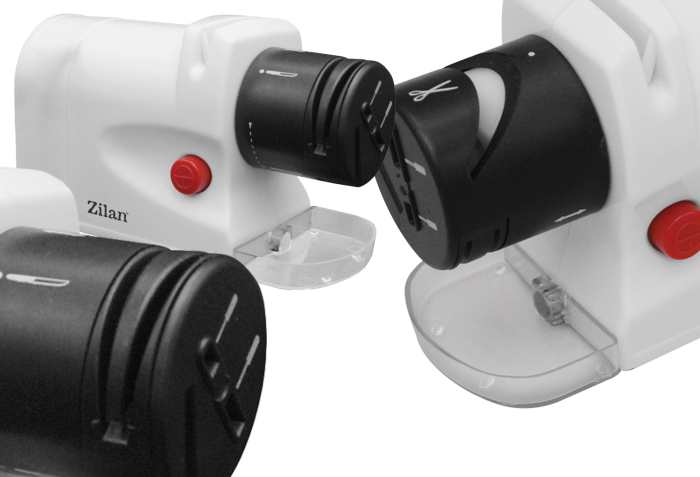 Ascutitor de cutite Zilan ZLN2175 Alb, 15W,  ultra compact, 2 nivele, ascutire si slefuire [2]