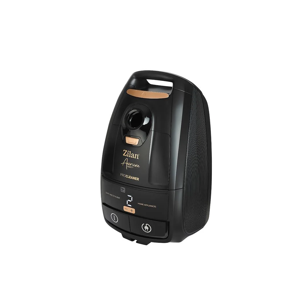 Aspirator cu sac Aurum Zilan ZLN4500, Putere 2400W, Capacitate 5L, Motor din cupru, Furtun pivotant 360°, Telecomanda, Afisaj digital [1]