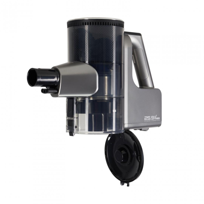Aspirator vertical Heinner HSVC-MBD25.9S, filtrare ciclonica, acumulator 25.9V, putere: 450w si 3 viteze , autonomie max 20 min, display led, 0.7l , filtru hepa, silver [14]