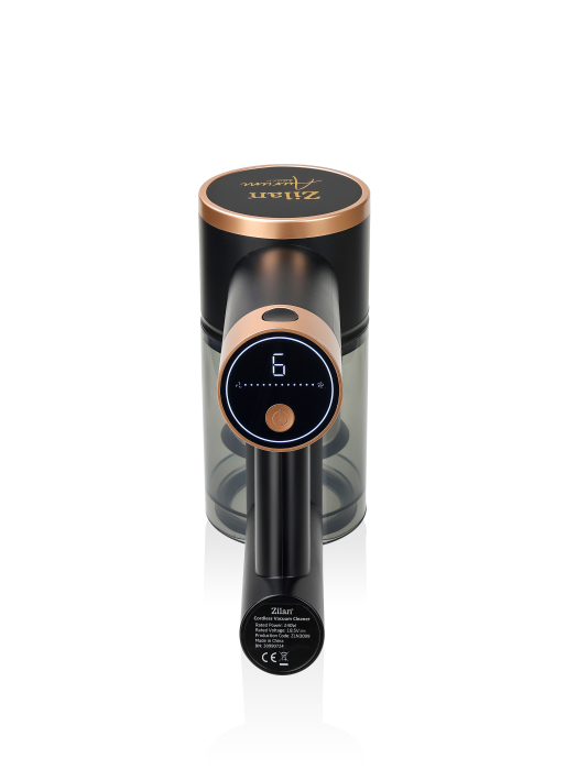 Aspirator vertical Zilan ZLN3099 Aurum, Putere 220W, Capacitate 350ml, Baterie 2500mAh, 6 trepte de viteza, Tub pliabil [4]
