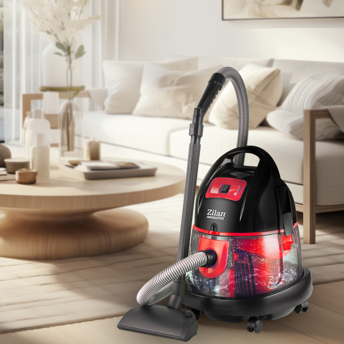 Aspirator ZILAN ZLN8945R Rosu cu filtrare prin apa si uscata,2000W [5]
