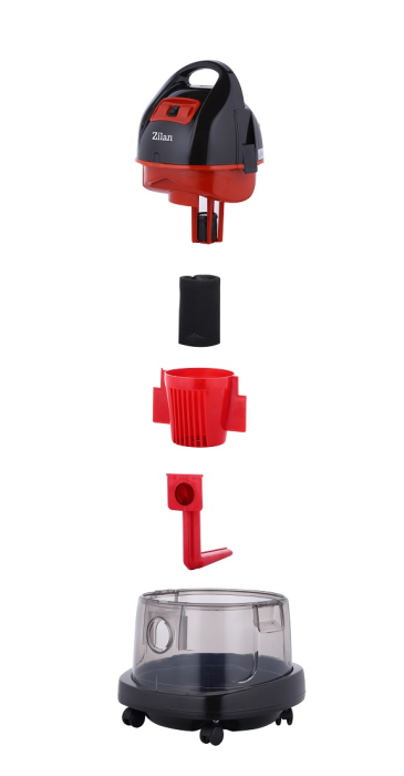 Aspirator ZILAN ZLN8945R Rosu cu filtrare prin apa si uscata,2000W [13]