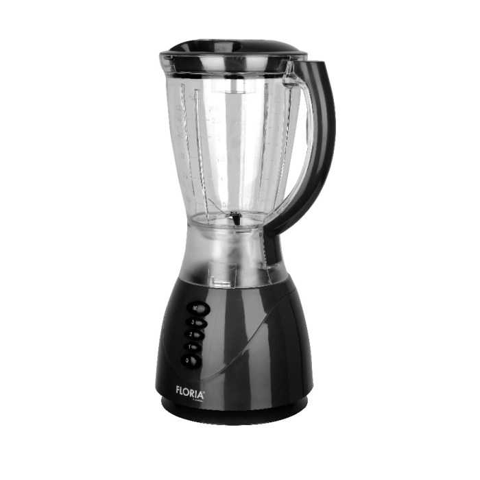 Blender FLORIA ZLN3080 Negru, Putere 300W, capacitate 1.5L, 3 viteze, Functie puls-Vas plastic  [2]