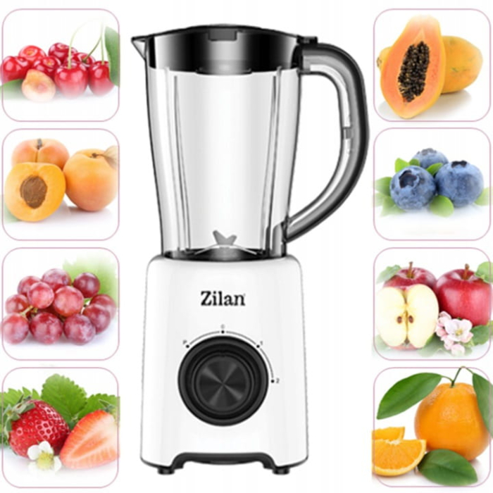 Blender Zilan ZLN3703, 500W, 1.5L, functie puls- Vas de plastic  [5]