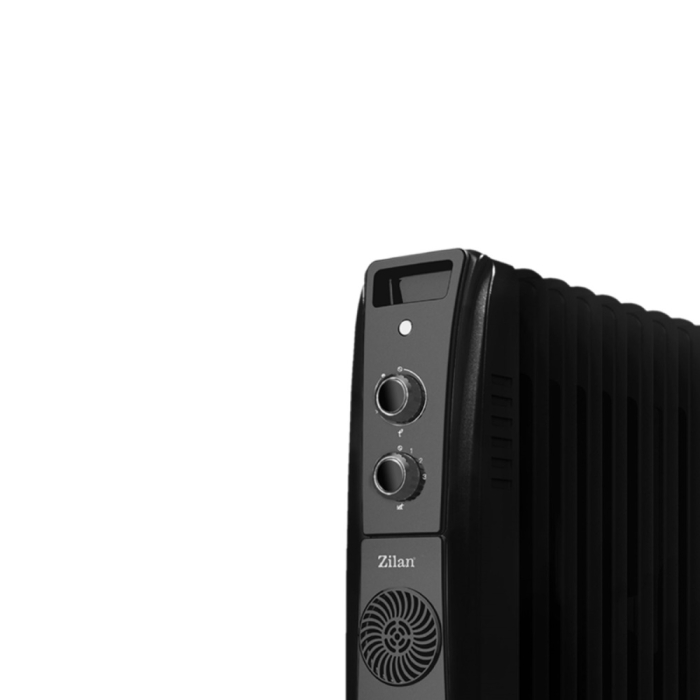 Calorifer electric cu ulei ZILAN ZLN1963 Negru, termostat reglabil, 2500W, 11 elementi [2]