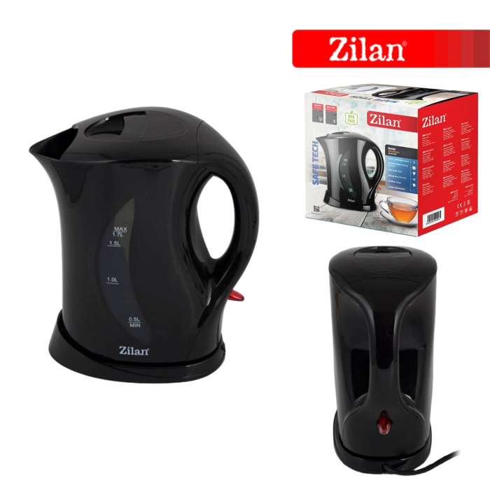 Cana electrica ZILAN ZLN8497,negru, 1.7L, 1850-2200W,  [4]