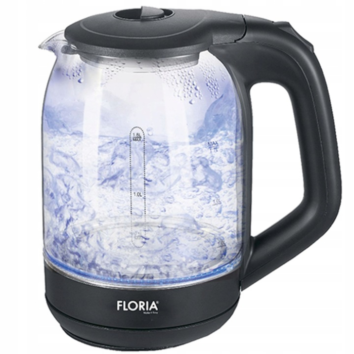 Cana fierbator din sticla FLORIA ZLN3505, Leduri iluminare apa, Putere 1500 W, Capacitate 1.8L [4]