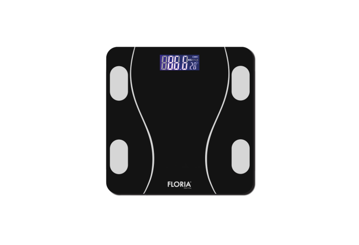 Cantar corporal Zilan ZLN8962 din sticla securizata, capacitate 3-180kg, Aplicatie OKOK, Display LCD [1]