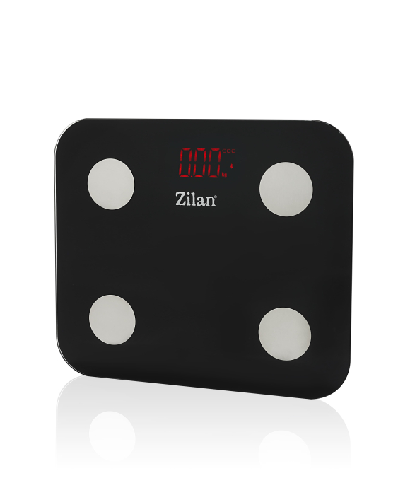 Cantar corporal Zilan ZLN9007 din sticla securizata, capacitate 3-180kg, Aplicatie OKOK, Display LED [2]