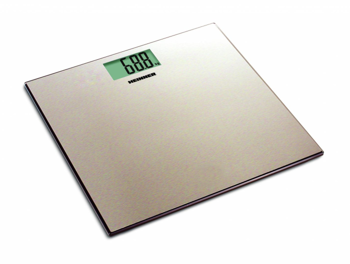 Cantar de baie Heinner HBS-180SSGD, 180kg, platforma din inox colorat, 30 x 30 cm, display LCD, baterii 2 x 1.5V AAA, gold [1]