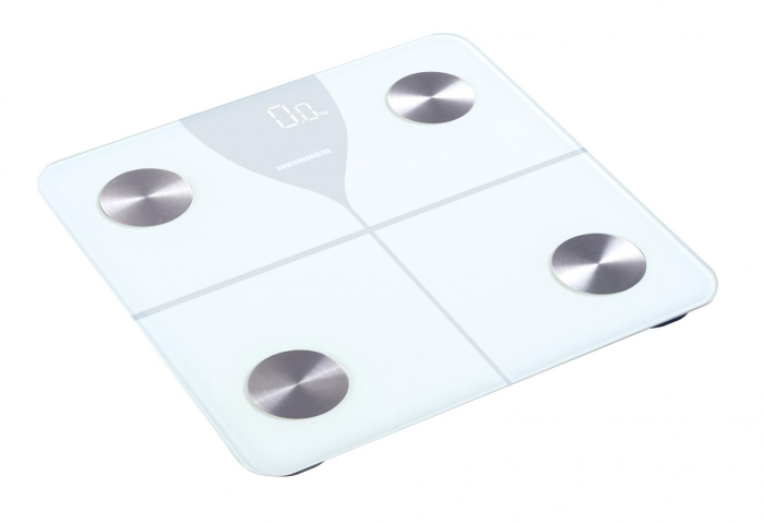 Cantar de baie Heinner HBS-BT, 180 kg, Functie Bluetooth, Display LED, Alb [2]