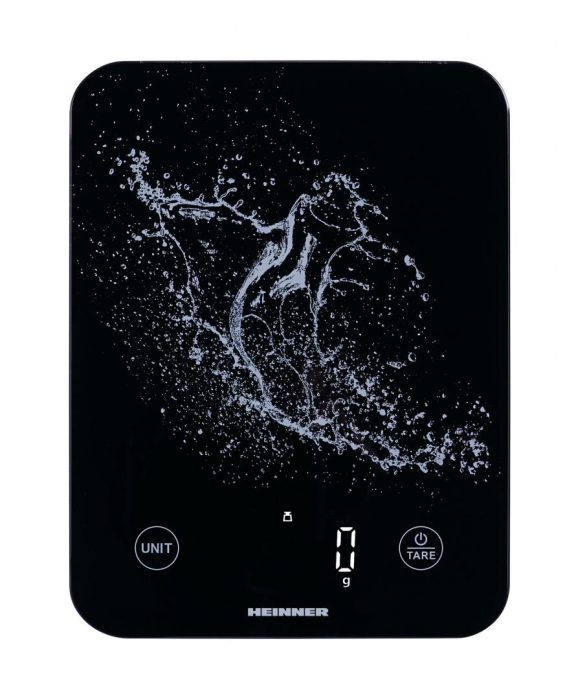 Cantar de bucatarie Heinner HKS-BK10USB, 10 kg, Display LED, Negru [2]