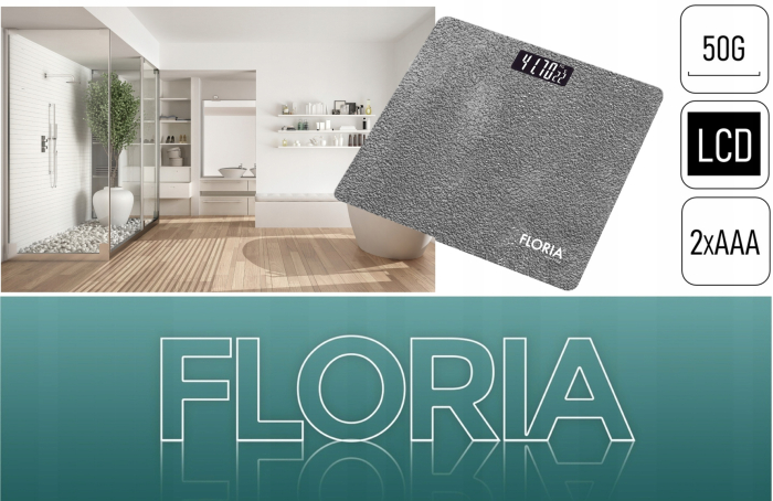 Cantar electronic de persoane Floria ZLN1987 Gri, ecran LCD, capacitate maxima 150 kg [7]