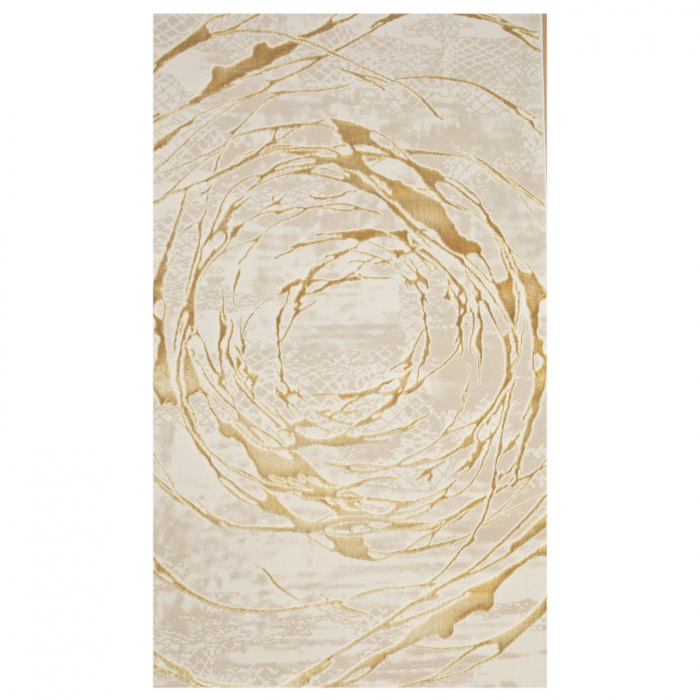 Covor Modern Living , Dormitor  Dreptunghiular Elif F353A Crem Gold [2]