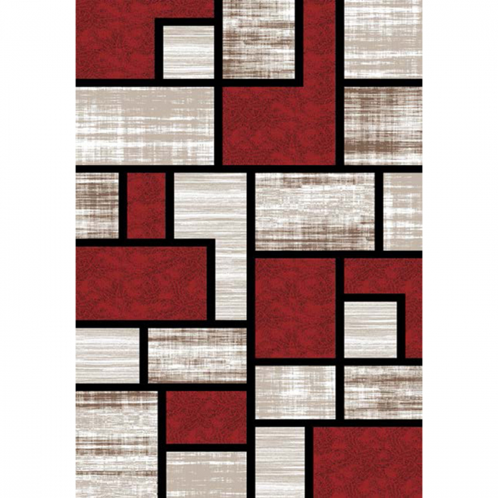 Covor Modern Living , Dormitor  Dreptunghiular Romantic 4714 Rosu [2]