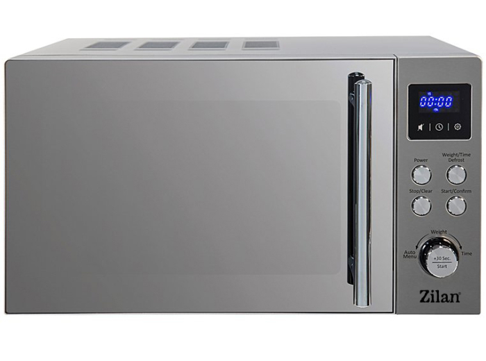 Cuptor cu microunde digital Zilan ZLN1238, Putere 700W, Capacitate 20L, Functie de dezghetare, Panou din inox, Afisaj digital [2]