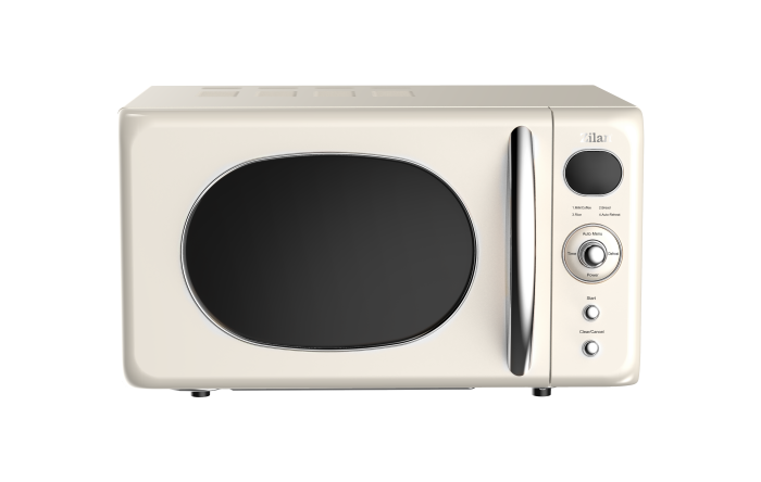 Cuptor cu microunde Zilan ZLN1245 RETRO, Putere 700W, Capacitate 20L, Functie de dezghetare, Afisaj digital, Temporizator [1]