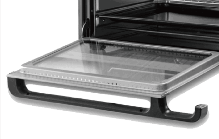Cuptor electric Zilan ZLN1024 Rozerin, Convectie, 2000 W, 45 Litri, Temperatura Reglabila, Geam Duble, Negru [8]