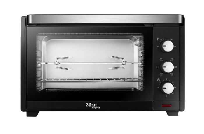 Cuptor electric Zilan ZLN1024 Rozerin, Convectie, 2000 W, 45 Litri, Temperatura Reglabila, Geam Duble, Negru [2]