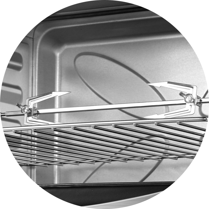 Cuptor electric Zilan ZLN1024 Rozerin, Convectie, 2000 W, 45 Litri, Temperatura Reglabila, Geam Duble, Negru [4]