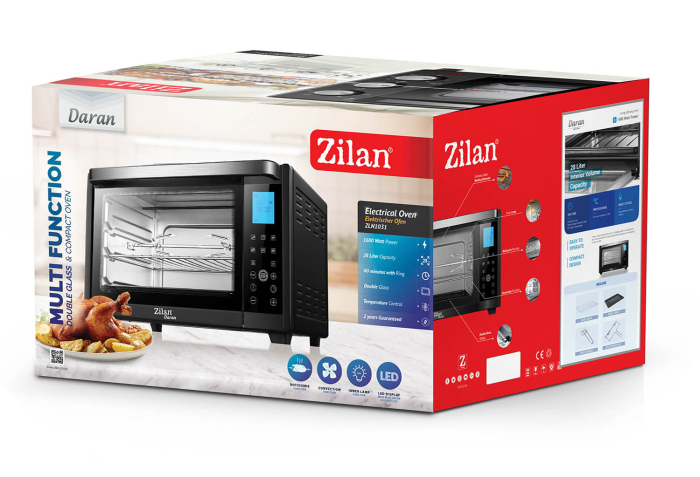 Cuptor electric Zilan ZLN1031 DARAN2, 1600 W, 28 Litri, Temperatura Reglabila, Digital, Negru [6]