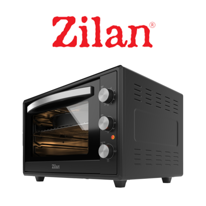 Cuptor electric Zilan ZLN2433, Putere 2000W, Capacitate 65L, Geam dublu, Timer, Termostat, 3 trepte putere, interior emailat, Negru [8]
