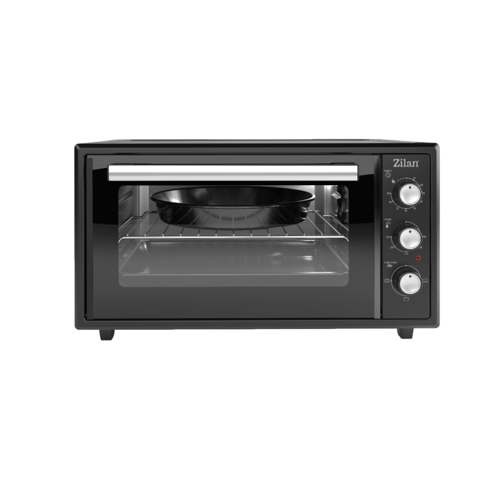 Cuptor electric Zilan ZLN5649, Putere 2000W, Capacitate 45L, Timer, Termostat, 3 trepte putere, interior emailat, Negru [1]