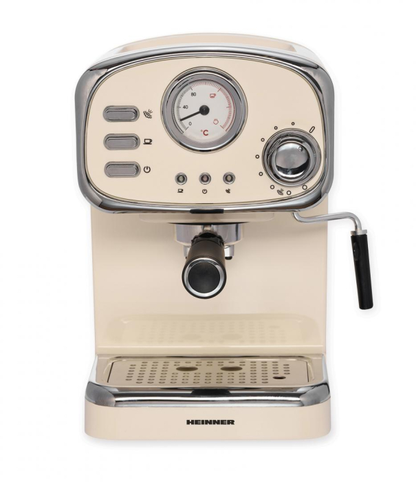 Espressor Heinner HEM-1100CR, 1100 W, 15 Bar, 1.25 L, Crem [2]