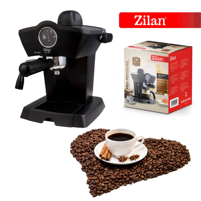 Espressor manual Zilan ZLN2854 Negru, 800W, 240ml, indicator de temperatura [4]