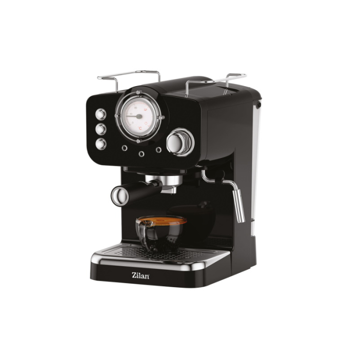 Espressor manual Zilan ZLN2991 Negru,15 Bar, 1.25 l, 1100W, Design Retro [1]