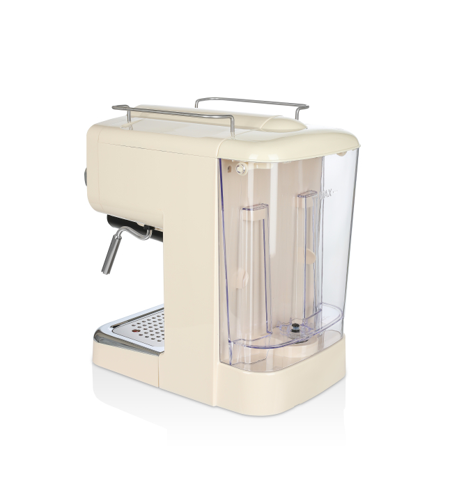 Espressor manual Zilan ZLN2992 Crem,15 Bar, 1.25 l, 1100W, Design Retro [5]