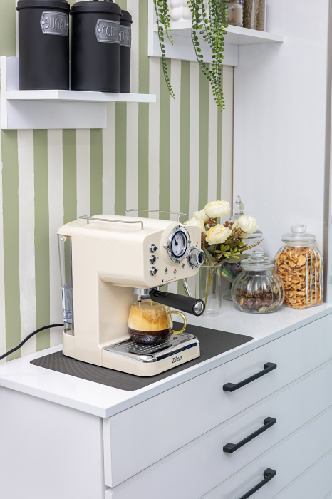 Espressor manual Zilan ZLN2992 Crem,15 Bar, 1.25 l, 1100W, Design Retro [12]